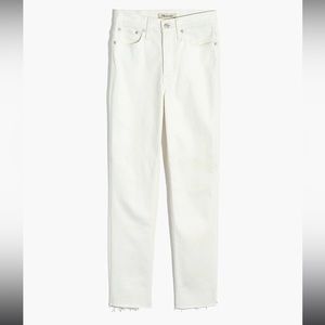 Madewell The Perfect Vintage Jean in Tile White: Raw-Hem Edition